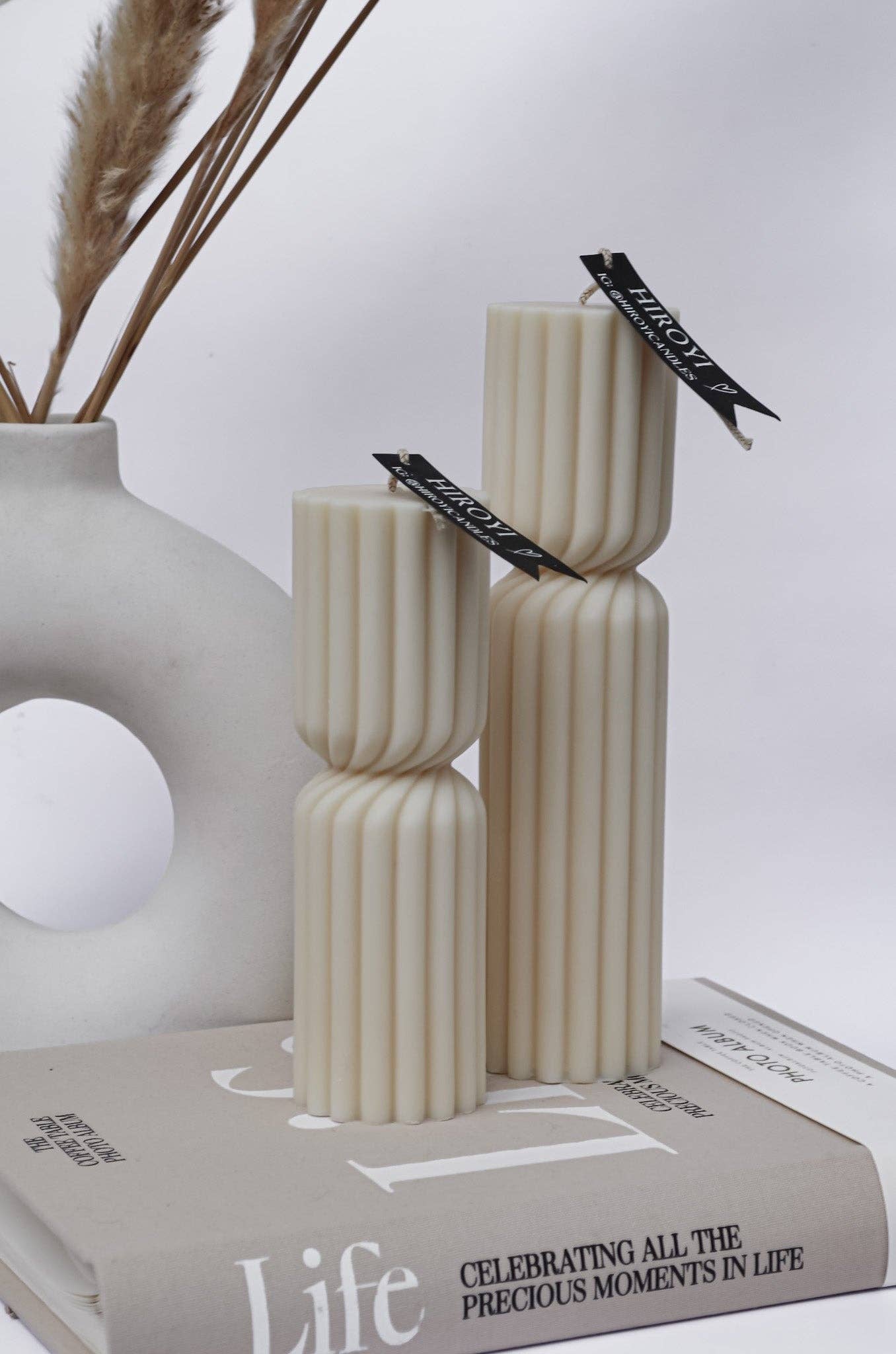 Velvet Twirl kaarsenpaar