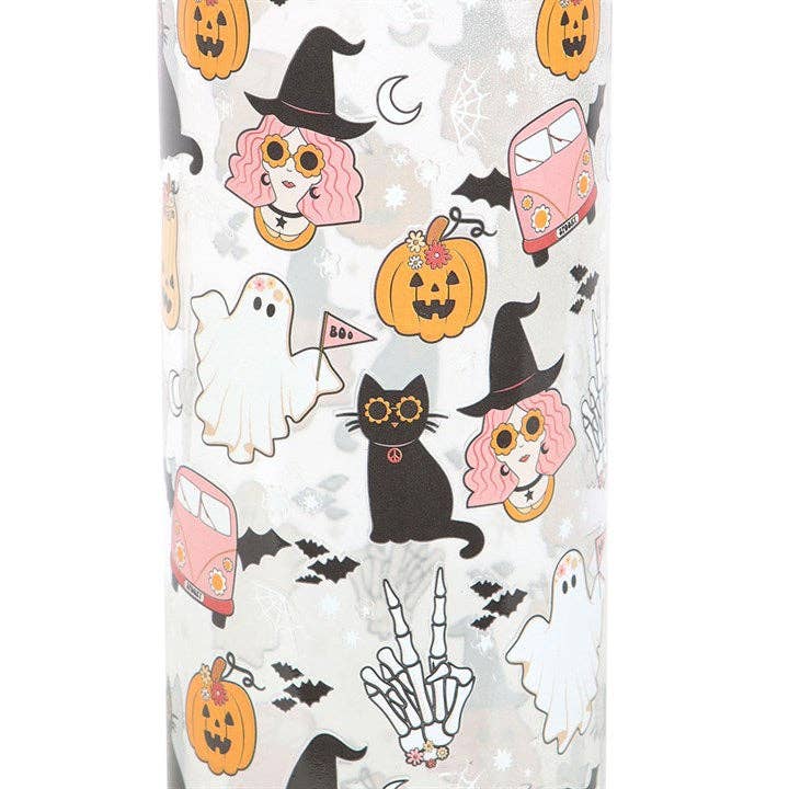Groovy Ghost Halloween Print Glazen Waterfles