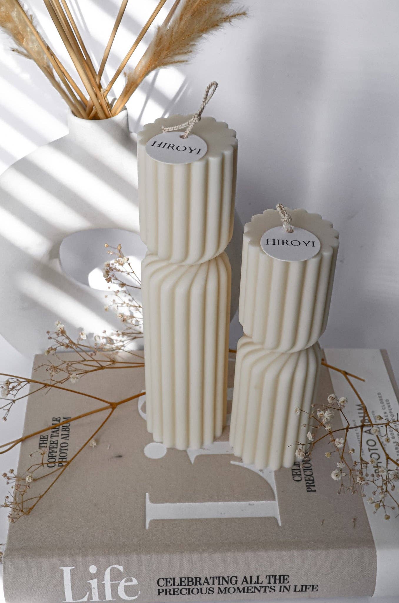 Velvet Twirl kaarsenpaar