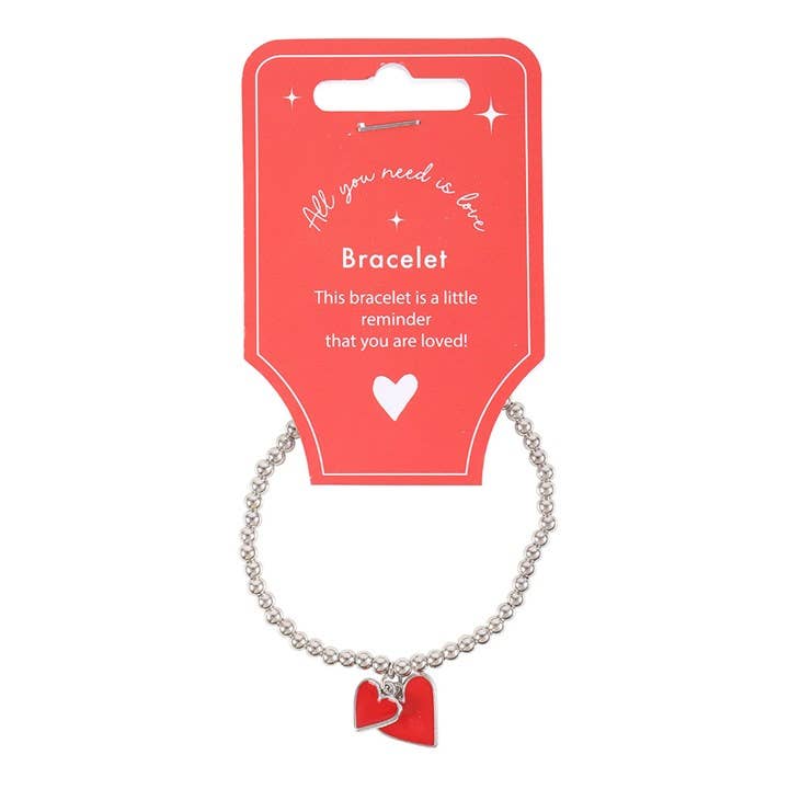 Armband met rood geëmailleerd hart – Een dagelijks gebaar van liefde ❤️