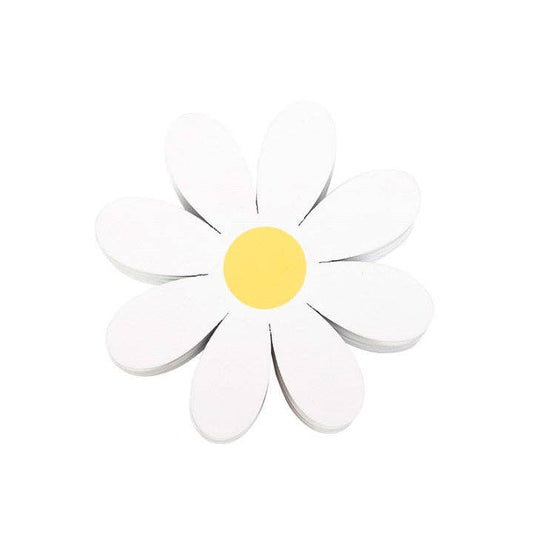 Set van 4 onderzetters in de vorm van een madeliefje