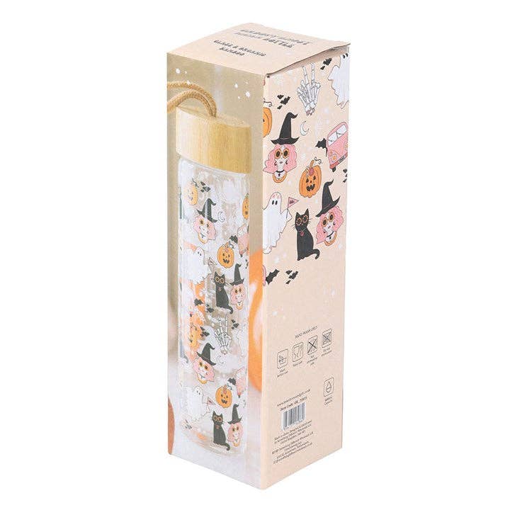 Groovy Ghost Halloween Print Glazen Waterfles