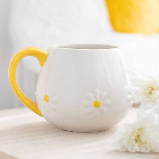 Ronde mok met daisy-bloem🌼