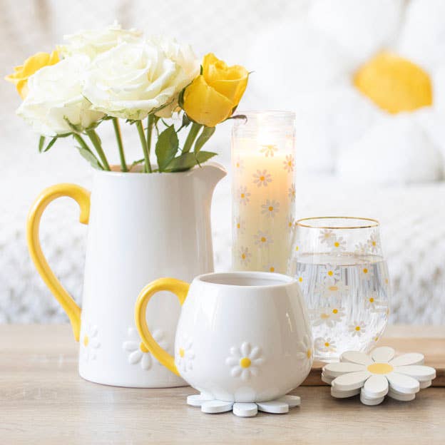 Ronde mok met daisy-bloem🌼