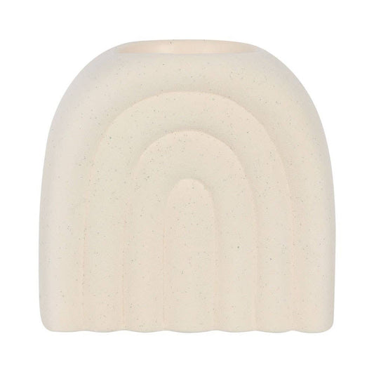 Minimalistische Cream Speckle Arch oliebrander