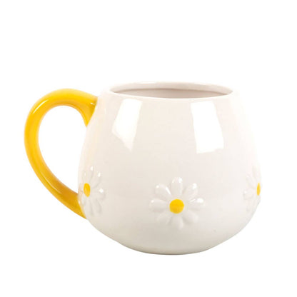 Ronde mok met daisy-bloem🌼