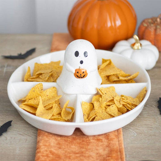 Ghost Halloween Chip & Dip Snack Serveerschaal