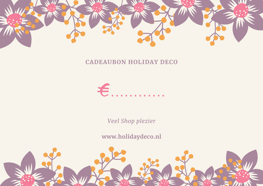 Holiday Deco Cadeaubon