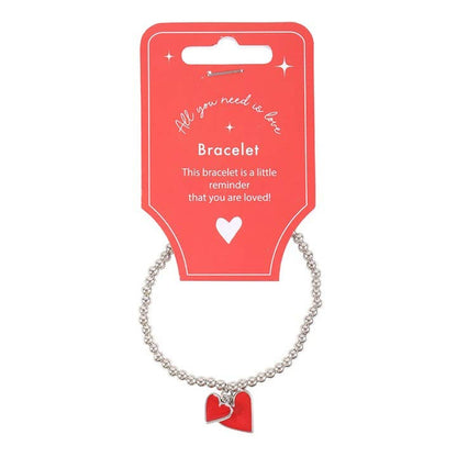 Armband met rood geëmailleerd hart – Een dagelijks gebaar van liefde ❤️