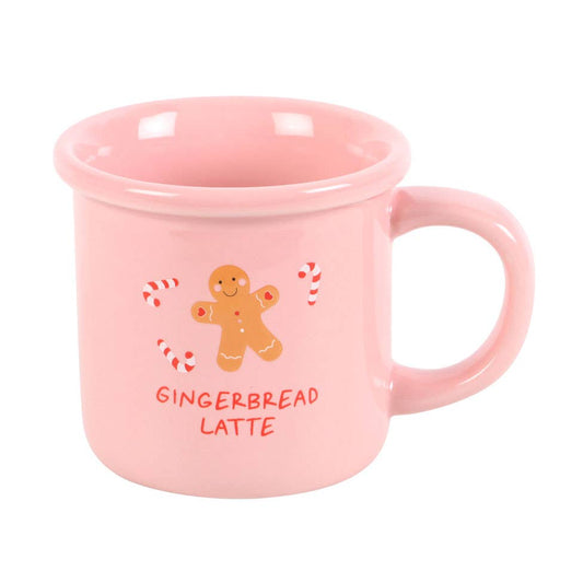Roze Gingerbread Latte kerstmok